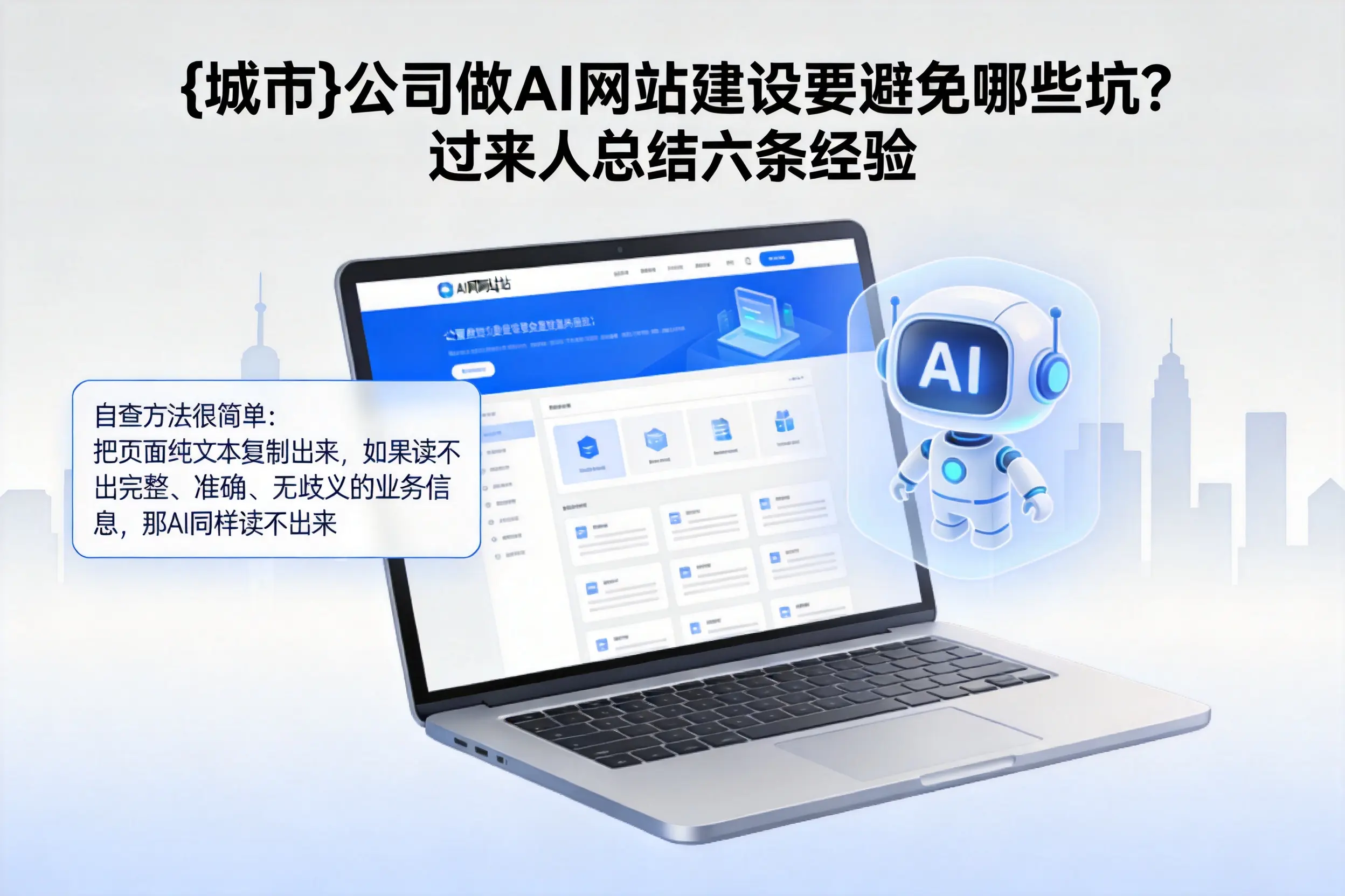 商洛公司做AI网站建设要避免哪些坑?过来人总结六条经验