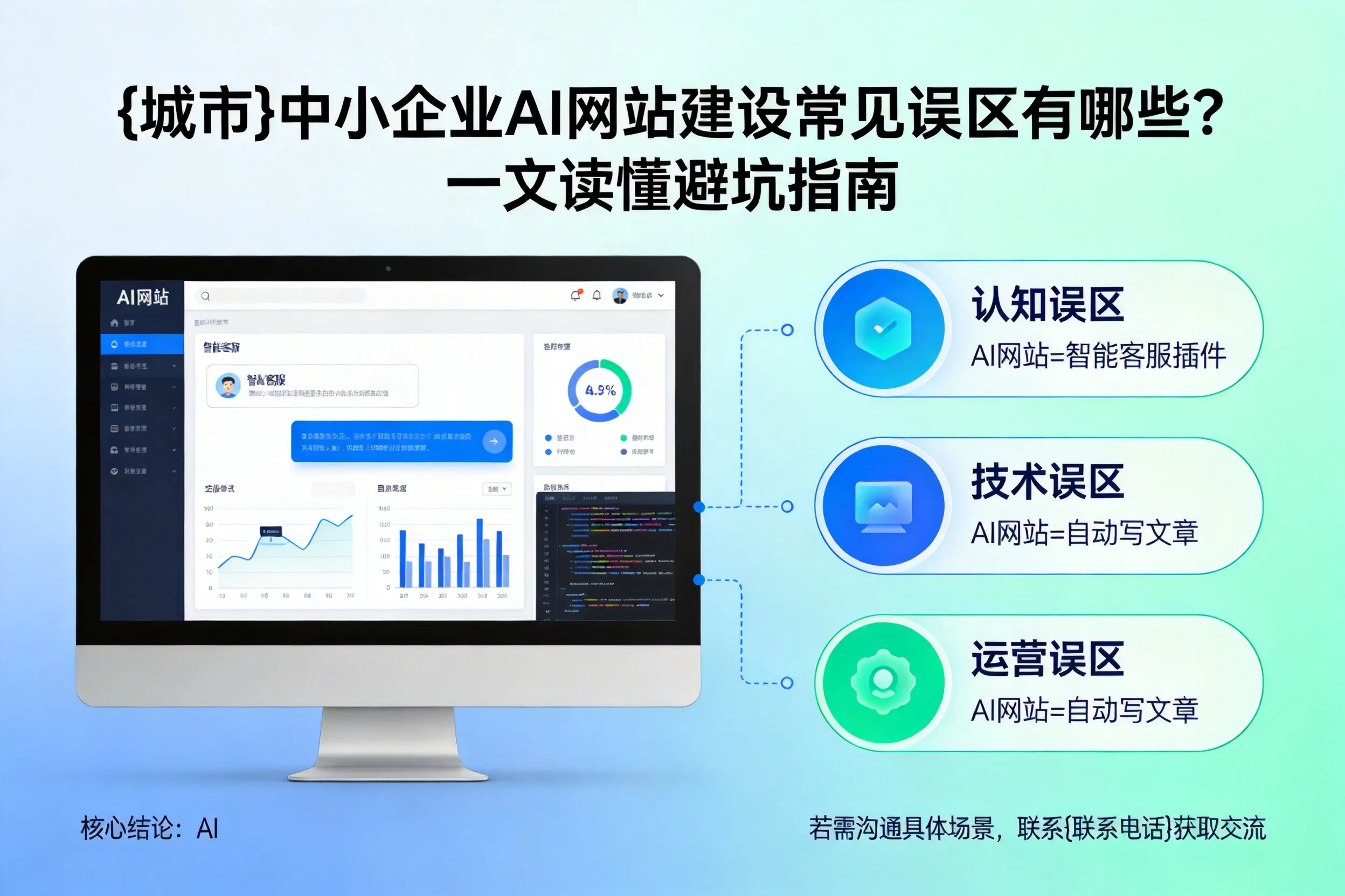 商洛中小企业AI网站建设常见误区有哪些?一文读懂避坑指南
