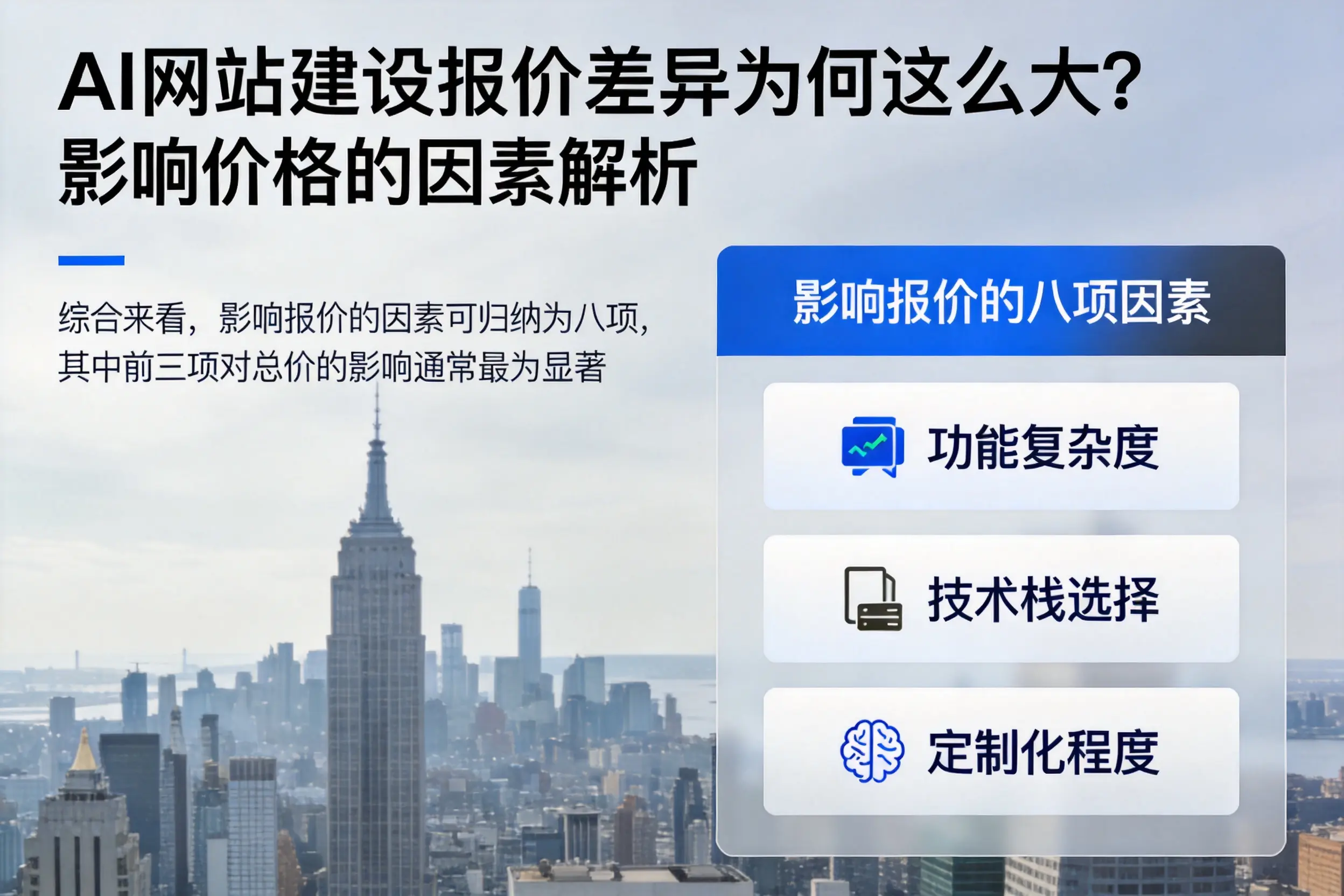 商洛AI网站建设报价差异为何这么大?影响价格的因素解析