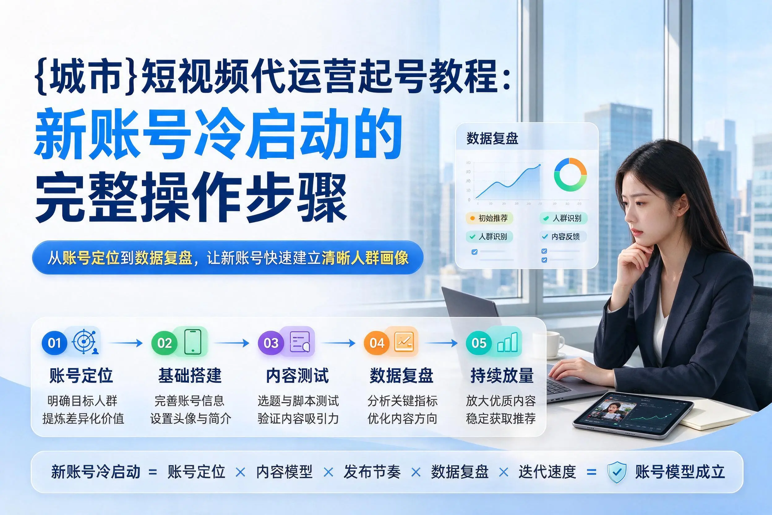 商洛短视频代运营起号教程:新账号冷启动的完整操作步骤