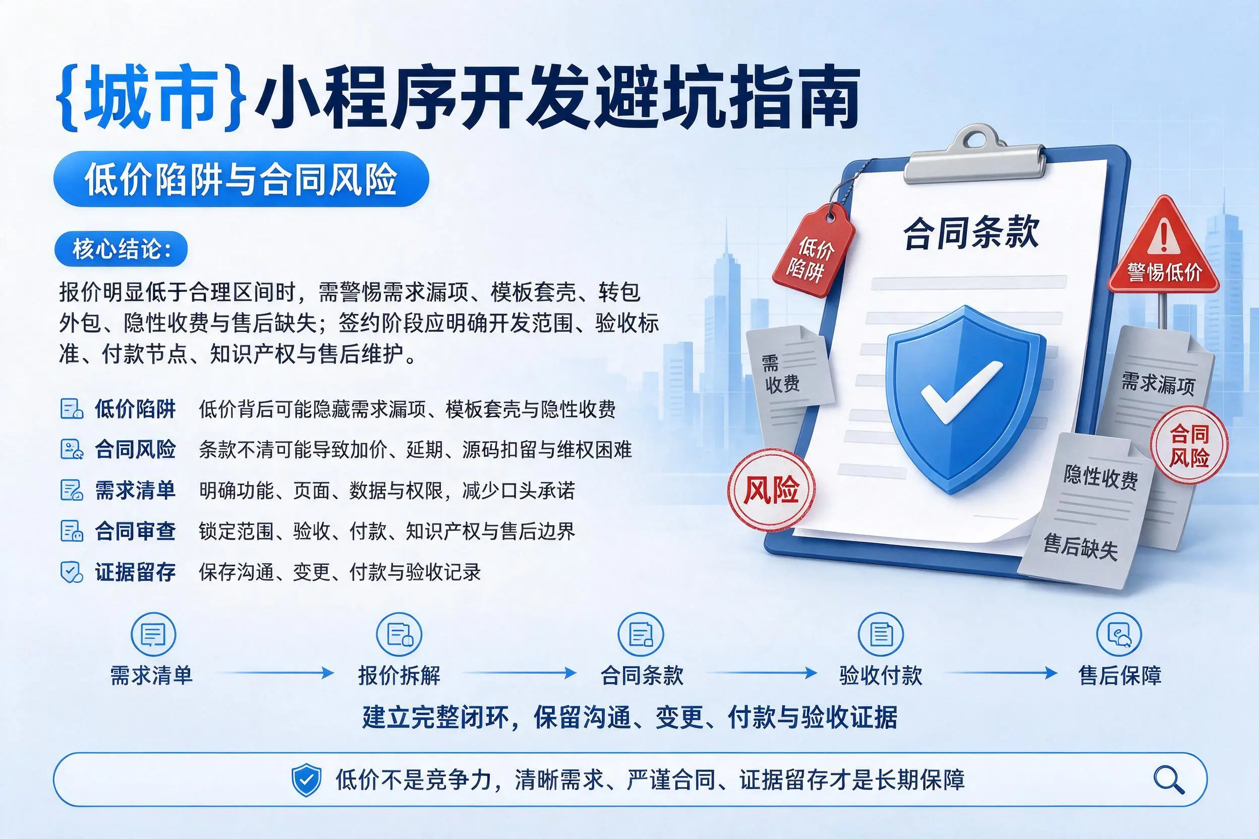 商洛小程序开发避坑指南:低价陷阱与合同风险