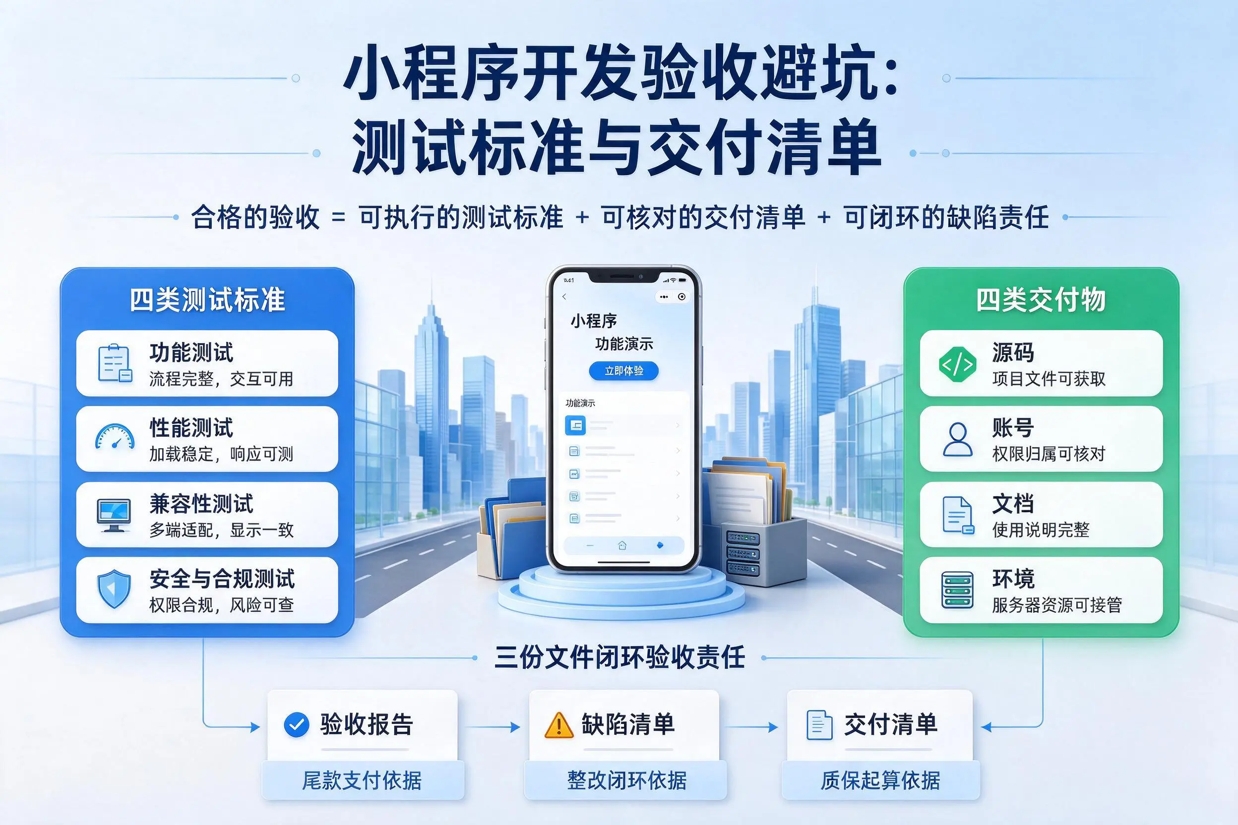 商洛小程序开发验收避坑:测试标准与交付清单