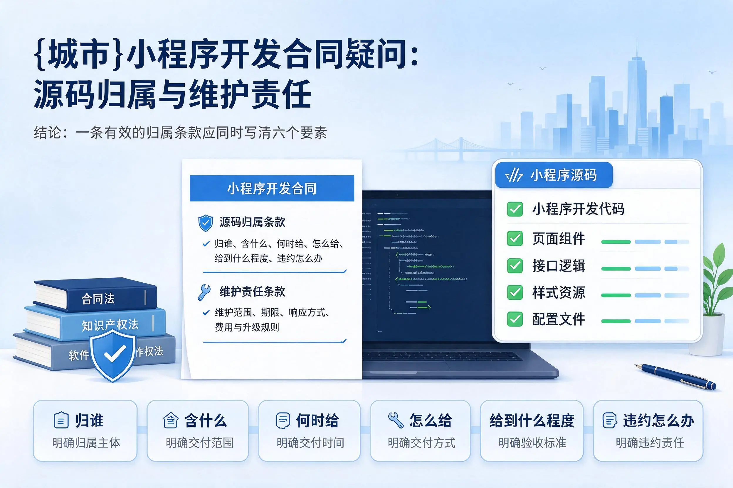 商洛小程序开发合同疑问：源码归属与维护责任