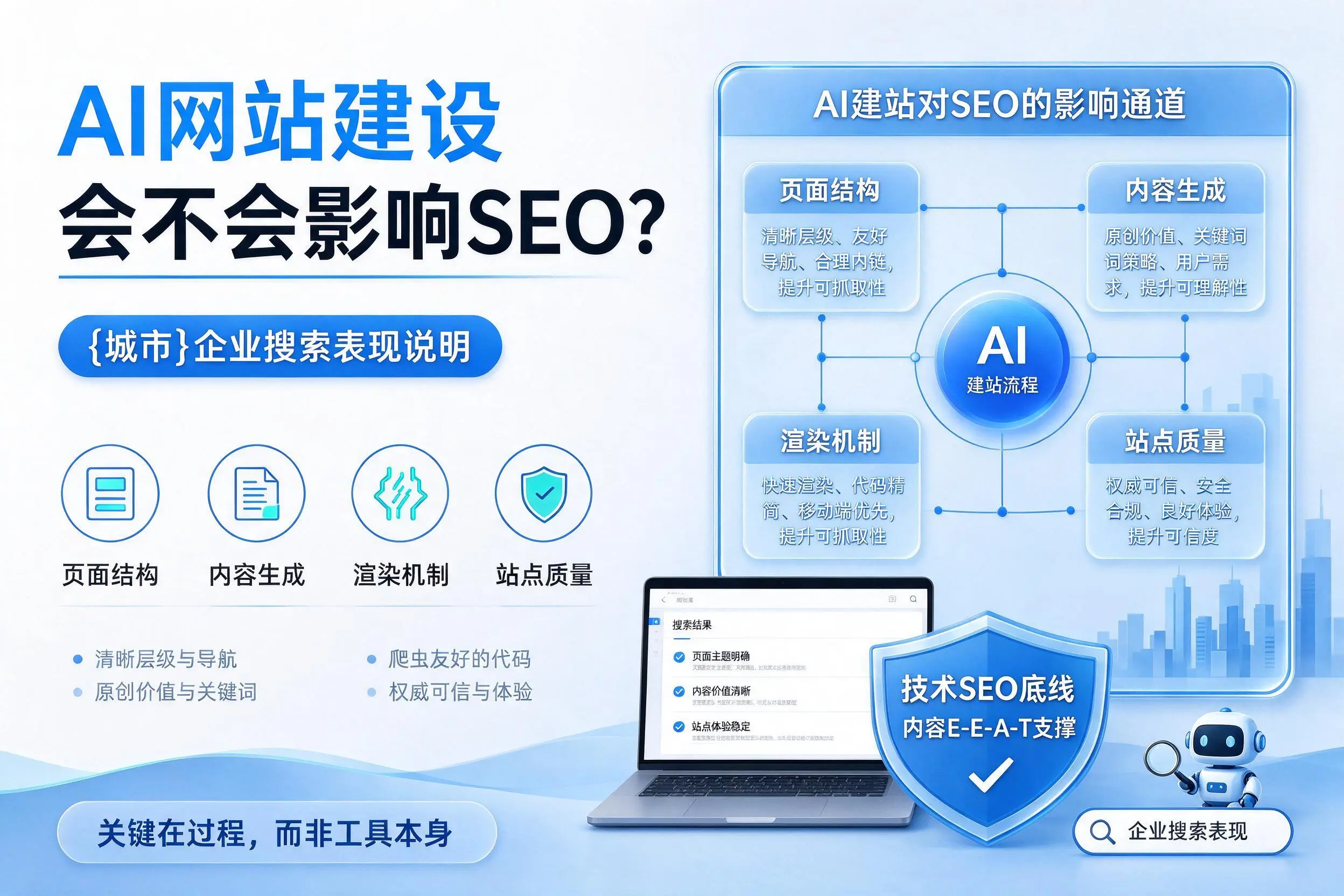 AI网站建设会不会影响SEO？商洛企业搜索表现说明