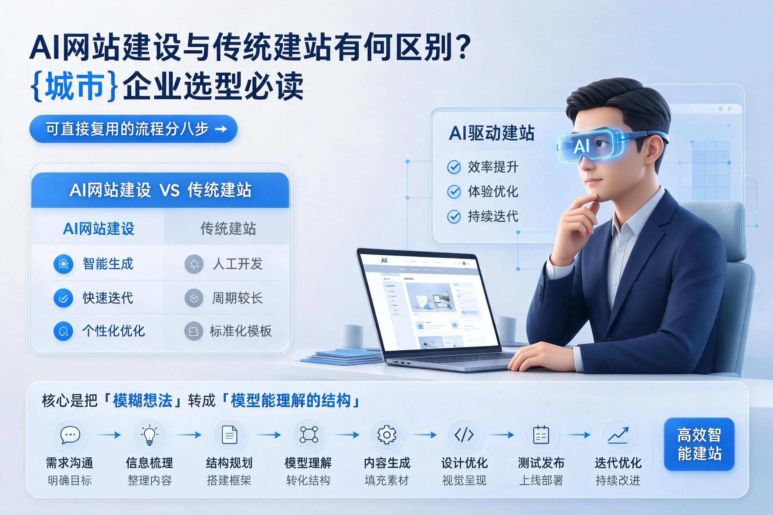 AI网站建设与传统建站有何区别？商洛企业选型必读